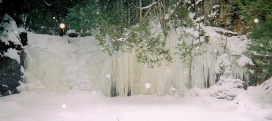 icy waterfall